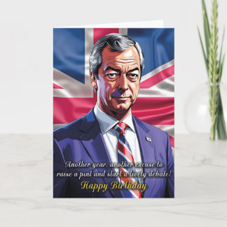 Cartão Nigel Farage - Aniversário