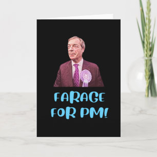 Cartão Nigel Farage Para PM - Brexit