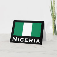Nigéria com bandeira nigeriana (África Ocidental)