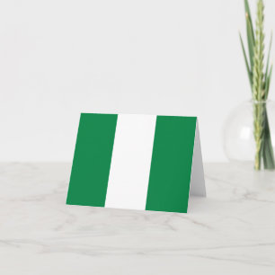 Cartão Nigéria Flag Notecard