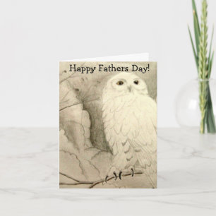 Cartão Night Owl Fathers Day Card