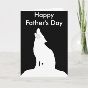 Cartão night wolf    Happy Father's Day