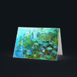 Cartão Ninfas por Claude Monet Notecard<br><div class="desc">Ninfas por Claude Monet Notecard</div>