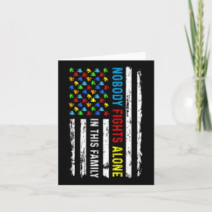 Cartão Ninguém Luta Sozinho Com A Quebra-cabeça De Bandei