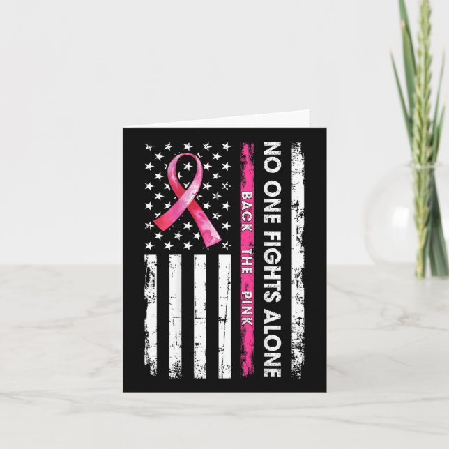 Cartão Ninguém Luta Sozinho Com O Cancer Da Mama Ck A Cos (Frente)