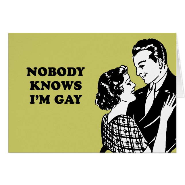 Cartão NINGUÉM SABE que eu sou ALEGRE (Frente Horizontal)