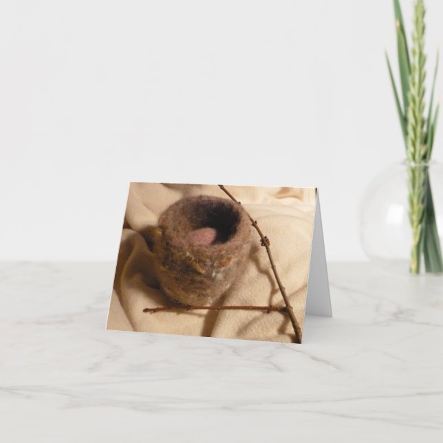 Cartão Ninho II de Felted (Frente)