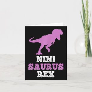 Cartão Nini-saurus Rex Dino Dinossauro Ninisaurus Engraça