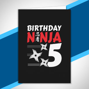 Cartão Ninja Birthday Party - Birthday Ninja 5