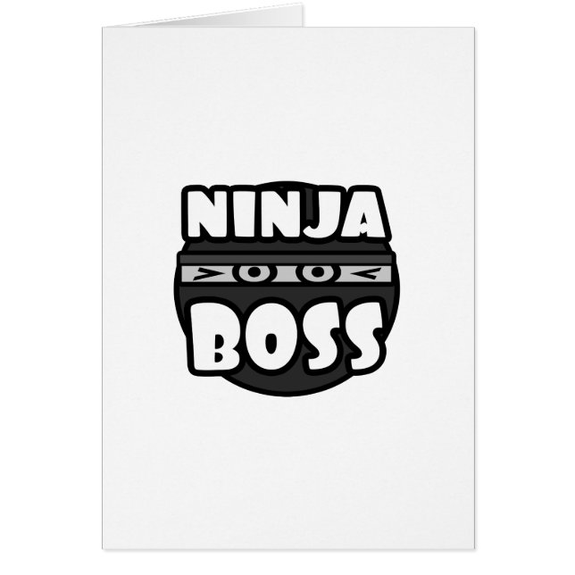 Cartão Ninja Boss (Frente)