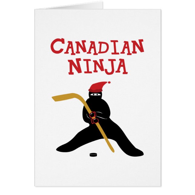 Cartão Ninja canadense (Frente)