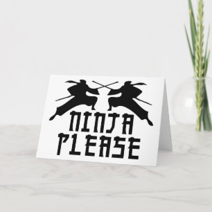 Cartão Ninja Please!