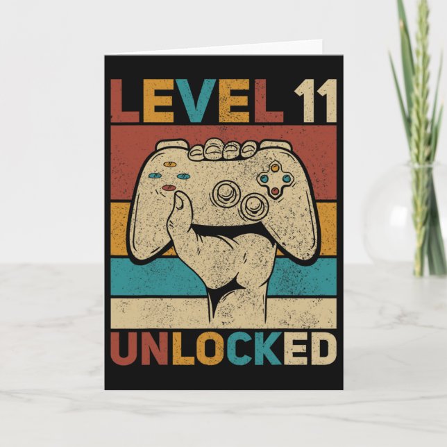 Cartão Nível 11 Desbloqueado 11 de Cabines para Meninos d (Frente)