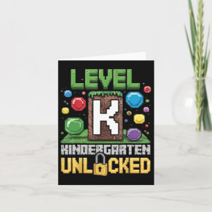 Cartão Nível Jardim do Kindergart Desbloqueado Jogo de Ví