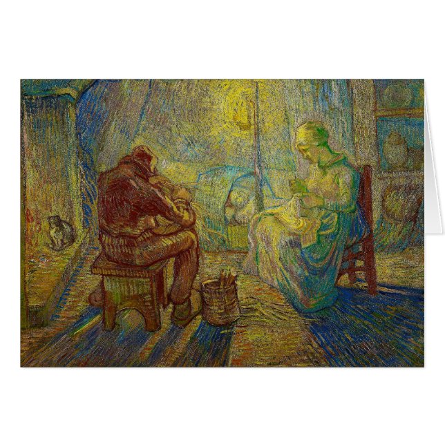 Cartão Nivelamento - o relógio por Vincent van Gogh (Frente horizontal)
