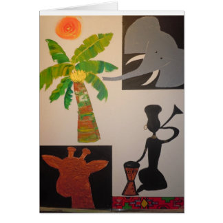 Cartão Nkosi, iAfrika do sikelel - deus abençoe África