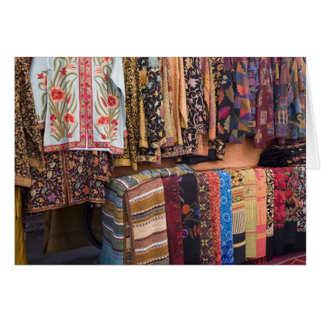 Cartão NM, Novo México, Papais noeis Fe, vestuário Navajo (Frente Horizontal)