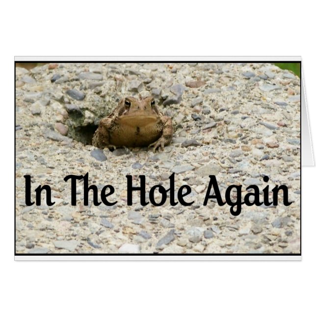 Cartão No Buraco Novamente (Frente Horizontal)