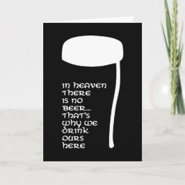 Cartão No céu não há cerveja