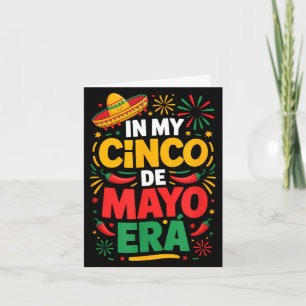 Cartão No cinco de maio era festa celebração cinco de