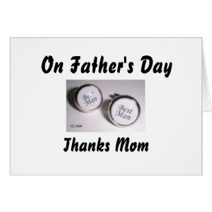 Cartão No dia dos pais, mamã dos obrigados