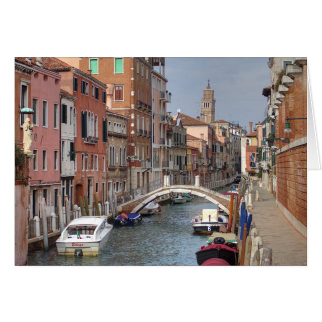 Cartão No Dorsoduro, Veneza Itália (Frente horizontal)