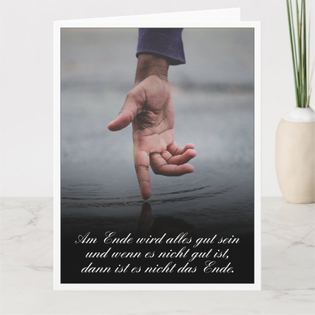 Cartão No final tudo estará bem (Frente)