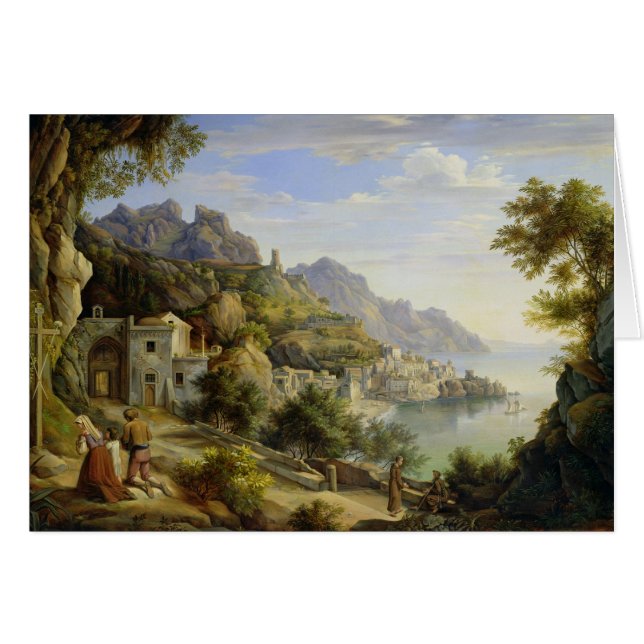 Cartão No golfo de Salerno, 1826 (Frente Horizontal)