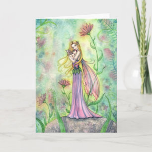 Cartão No Greater Gift Mother and Baby Fairy Card