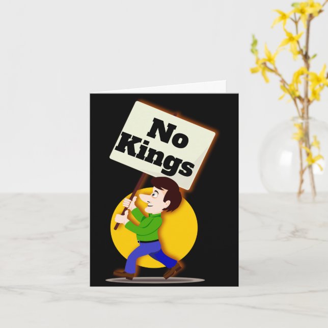 Cartão No Kings Greeting Card (Flor Amarela)