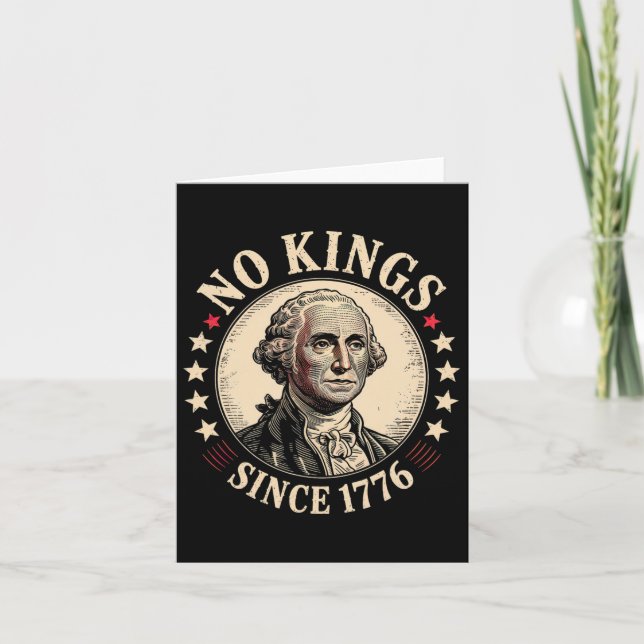 Cartão No Kings In America 1776 (Frente)
