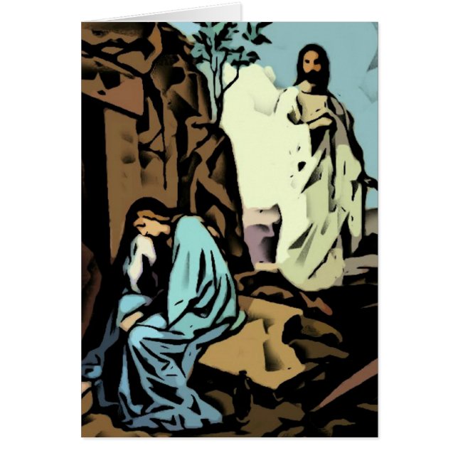 Cartão No llora, la tumba está vacía (Frente)