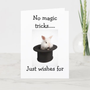 Cartão NO MAGIC TRICKS=JUST COOL16th BIRTHDAY WISHES