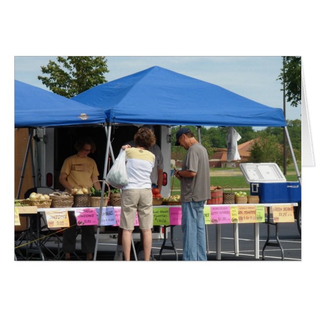Cartão No mercado do agricultor (Frente Horizontal)