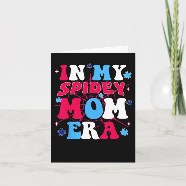 Cartão No Meu Dia de as mães Da Mãe Spidey (Frente)