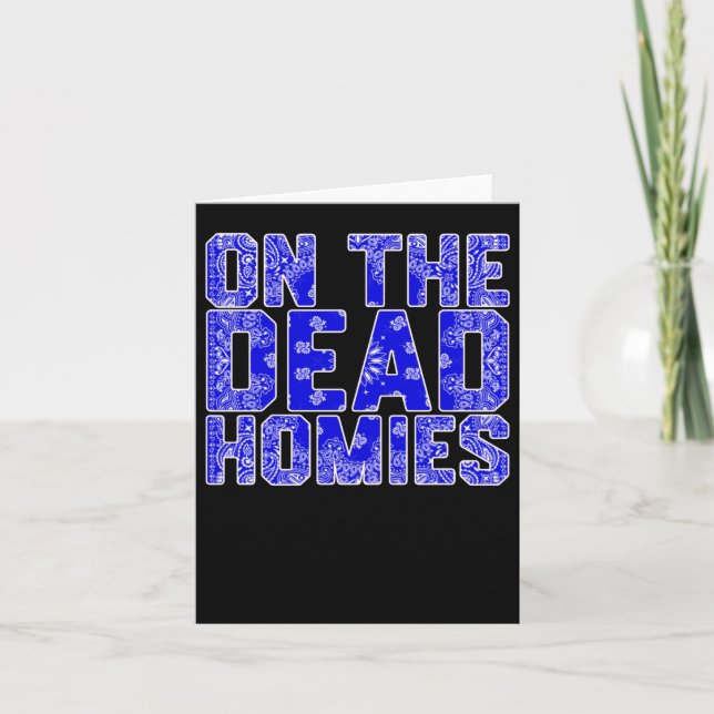 Cartão No Morto Homies Sticker (Frente)