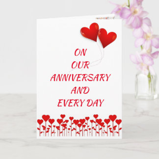 CARTÃO NO **NOSSO ANIVERSÁRIO** COM TANTO "AMOR"