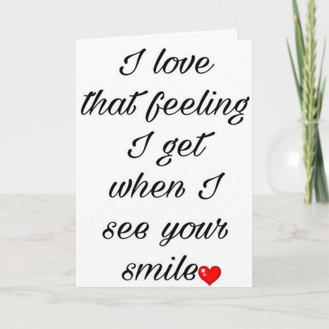 CARTÃO **NO NOSSO ANIVERSÁRIO DEIXE-ME MOSTRAR MEU AMOR** (Frente)