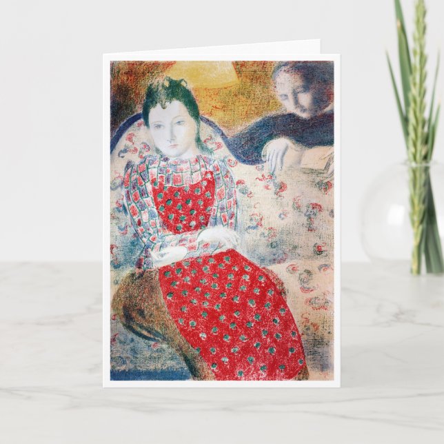 Cartão No Pale Silver Sofa, Maurice Denis (Frente)