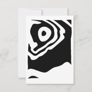 Cartão No Profundo: Abstrato preto e branco