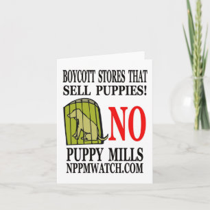 Cartão No Puppy Mills Note Cards