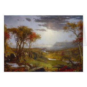 Cartão No Rio Hudson, 1860 (óleo em canvas)