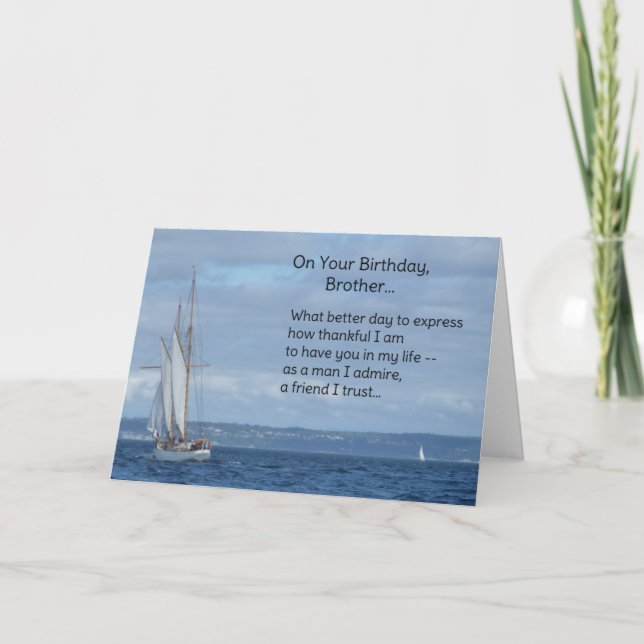 Cartão No seu aniversário, Irmão... (Frente)