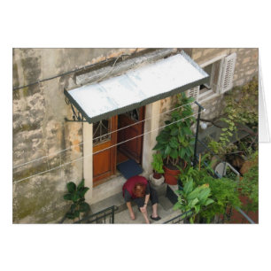 Cartão No stoop dianteiro