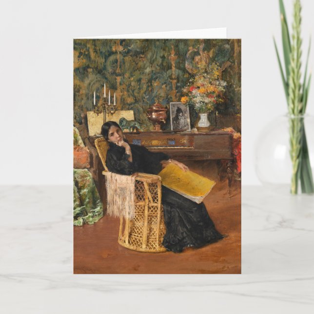 Cartão No Studio | William Merritt Chase (Frente)