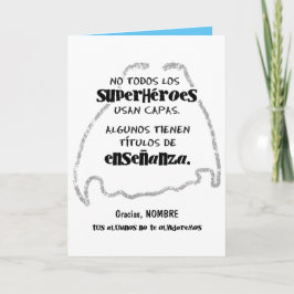 Cartão No todos los superhéroes usan capas.