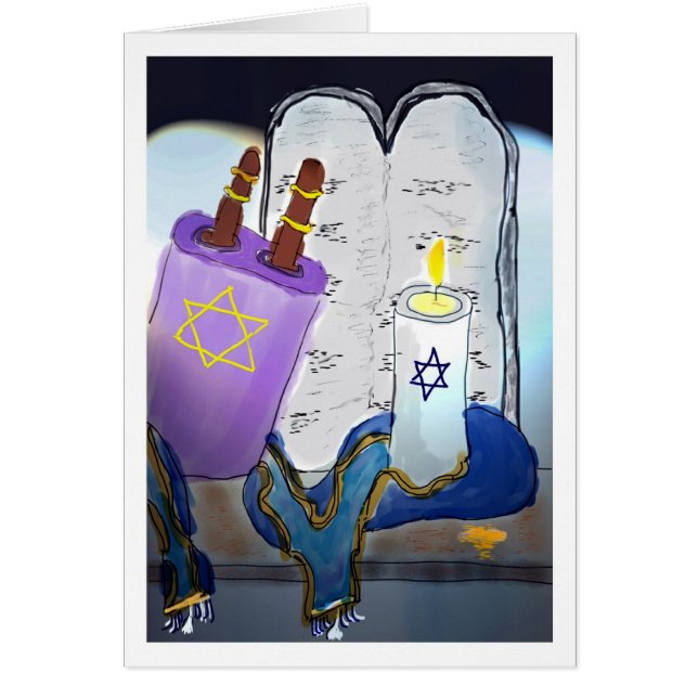 Cartão No Yahrzeit de seu pai (Frente)