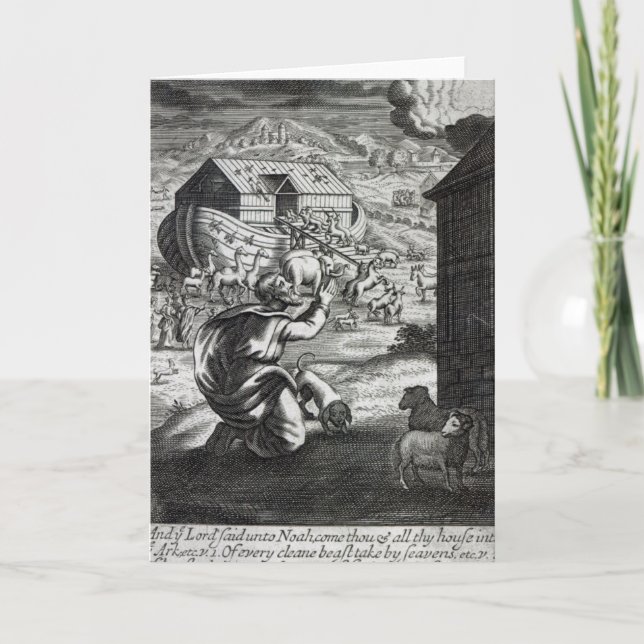 Cartão Noah entra na Arca (Frente)