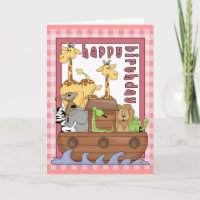 Noah's Ark Happy Birthday