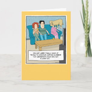 Cartão Noite de Brinquedo Engraçado